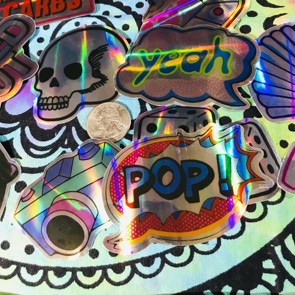 Camera Metallic Prismatic Reflective Single Decor Sticker - Picture 6 of 11